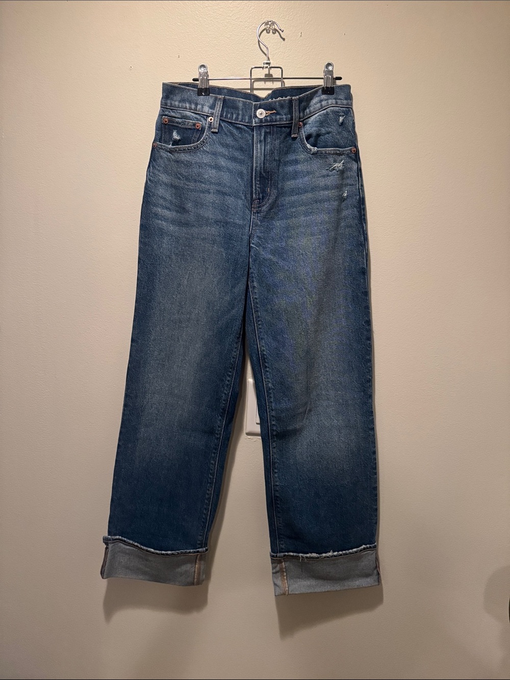 American Eagle Outfitters Medium Blue stovepipe Jeans